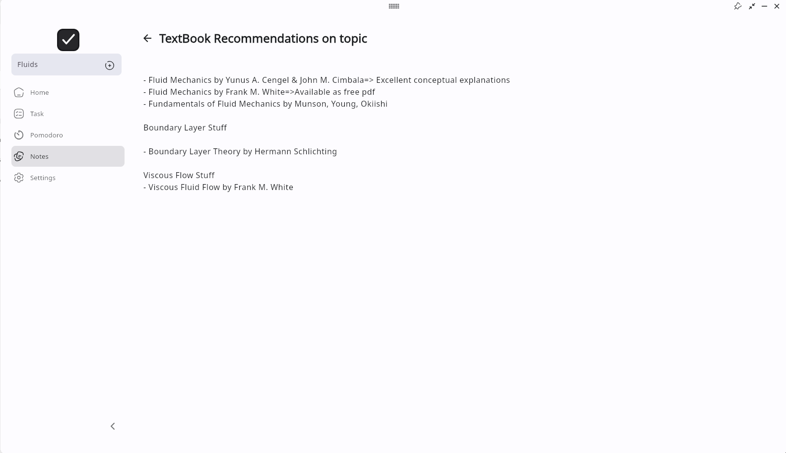 Trak Notes Feature - Light Mode